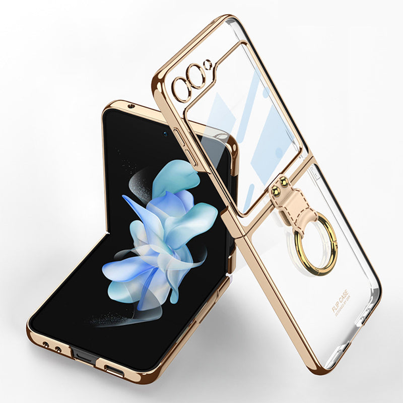 Electroplated Ring Buckle Case For Galaxy Z Flip Series