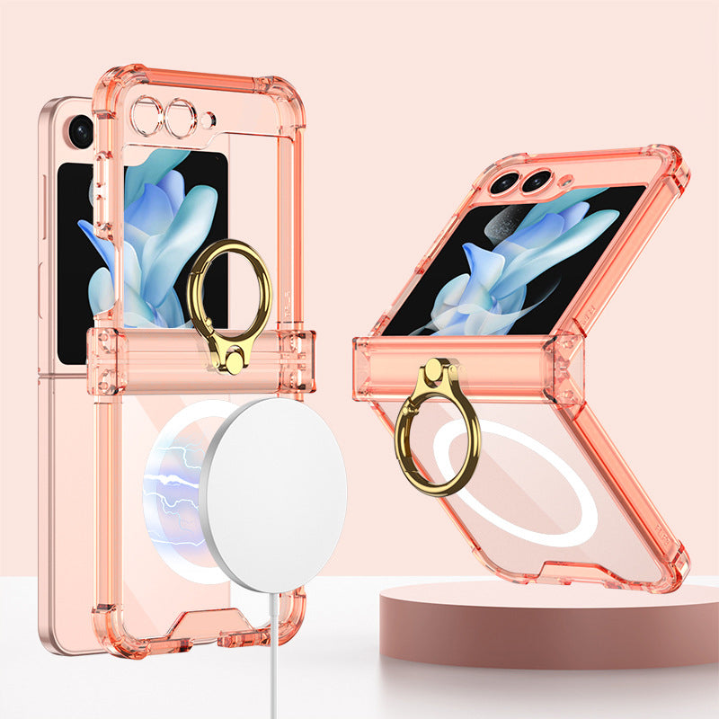 Transparent Ring Case For Galaxy Z Flip Series