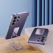 Samsung Series | Folding Stand Transparent Mobile Phone Case