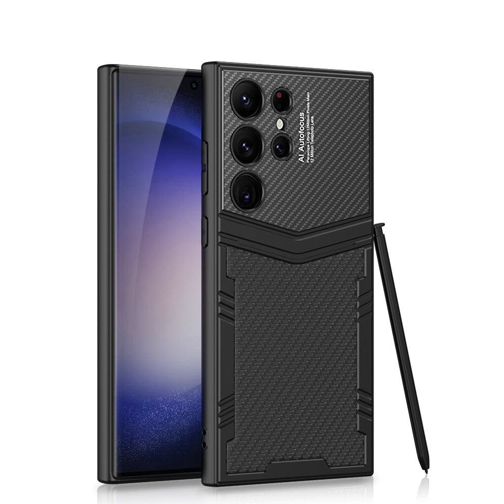 Samsung Series | Carbon Fiber Leather Shockproof Phone Case