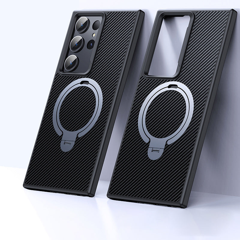 Samsung Magsafe Series | Carbon Fiber Ring Holder Mobile Phone Case