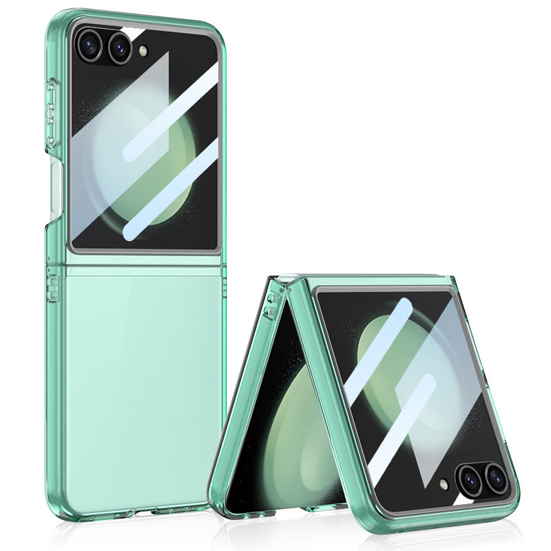 Solid Color Transparent Case For Galaxy Z Flip Series