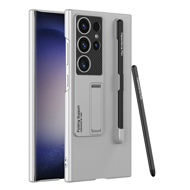 Samsung Series | Matte Phone Case with Pen Storage（Complimentary Capacitive Pen）