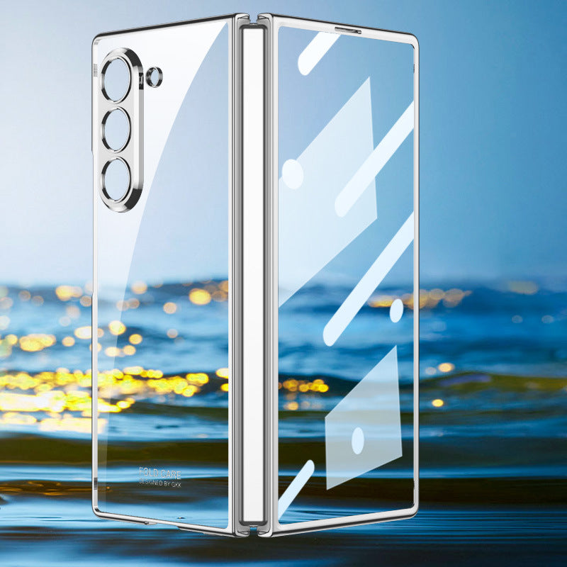 Transparent PC Electroplated Case For Galaxy Z Fold Series