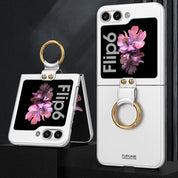 Ring Buckle Stand Anti-Fall Case For Galaxy Z Flip Series