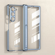 Transparent Electroplated Vertical Case For Galaxy Z Fold 6