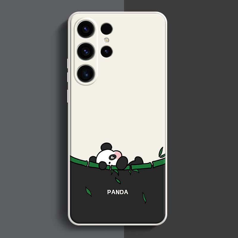 Samsung Series | Cute Panda Liquid Silicone Phone Case