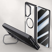 Electroplated Transparent Case with Lens Holder For Galaxy Z Fold 6