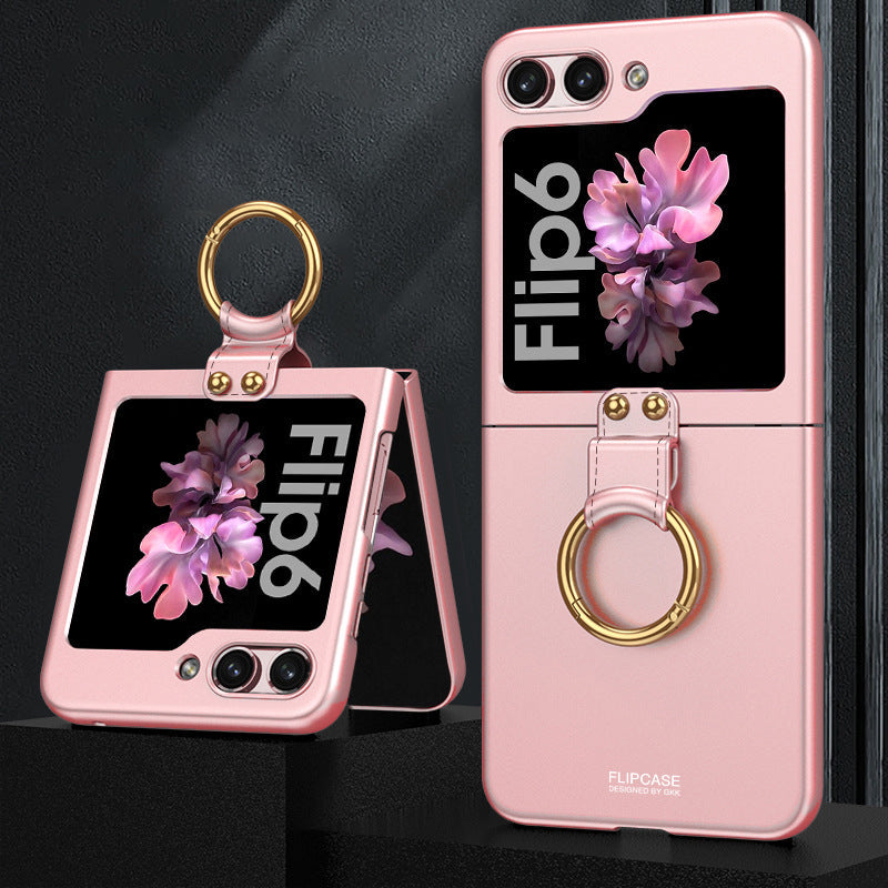 Ring Buckle Stand Anti-Fall Case For Galaxy Z Flip Series