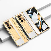 Electroplated Mobile Phone Leather Case For Galaxy Z Fold Series