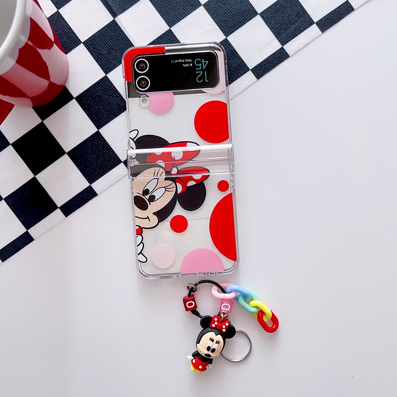 Cute Minnie Mickey Mouse Case For Samsung Galaxy Z Flip