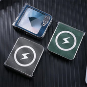 Lightning Magnetic Leather Case for Galaxy Z Flip Series