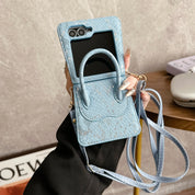 Serpentina Luxe Snake Skin Crossbody Case for Z Flip