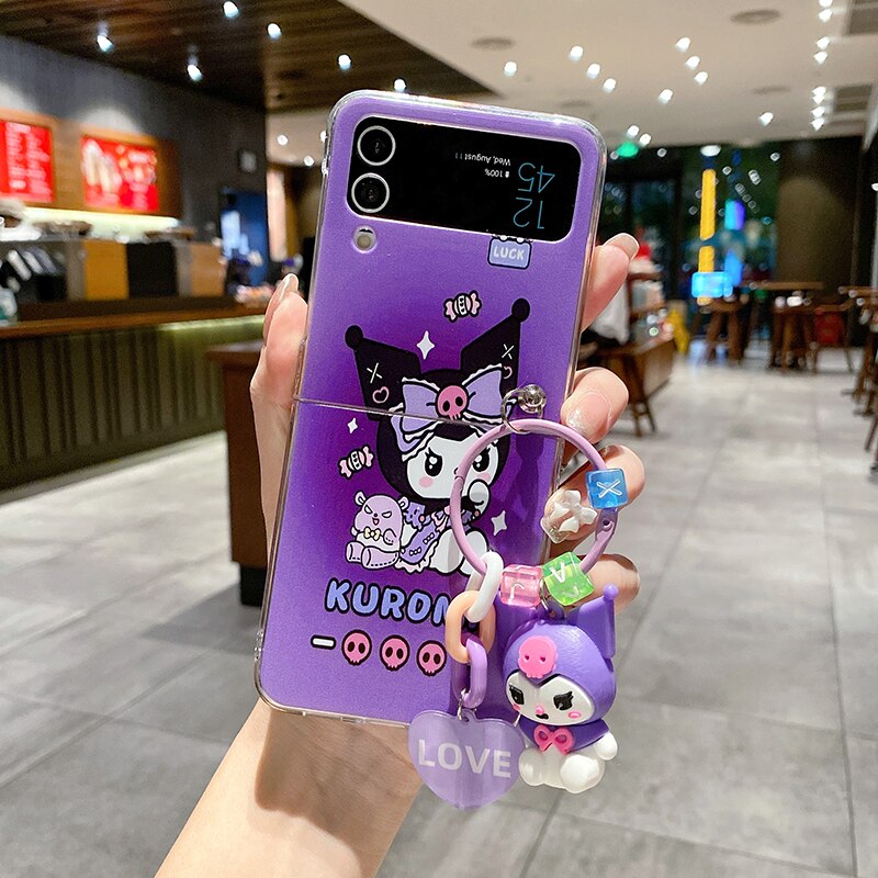 Cute Kuromi Phone Case For Samsung Galaxy Z Flip