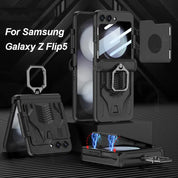 Magnetic Hinge Ring Holder Case For Samsung Galaxy Z Flip 5