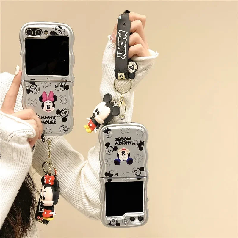 Cartoon Silver Plating Phone Case for Z Flip Series