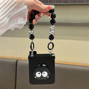 Cute Coal Ball Case with Ring Bracelet for Galaxy Z Flip Series