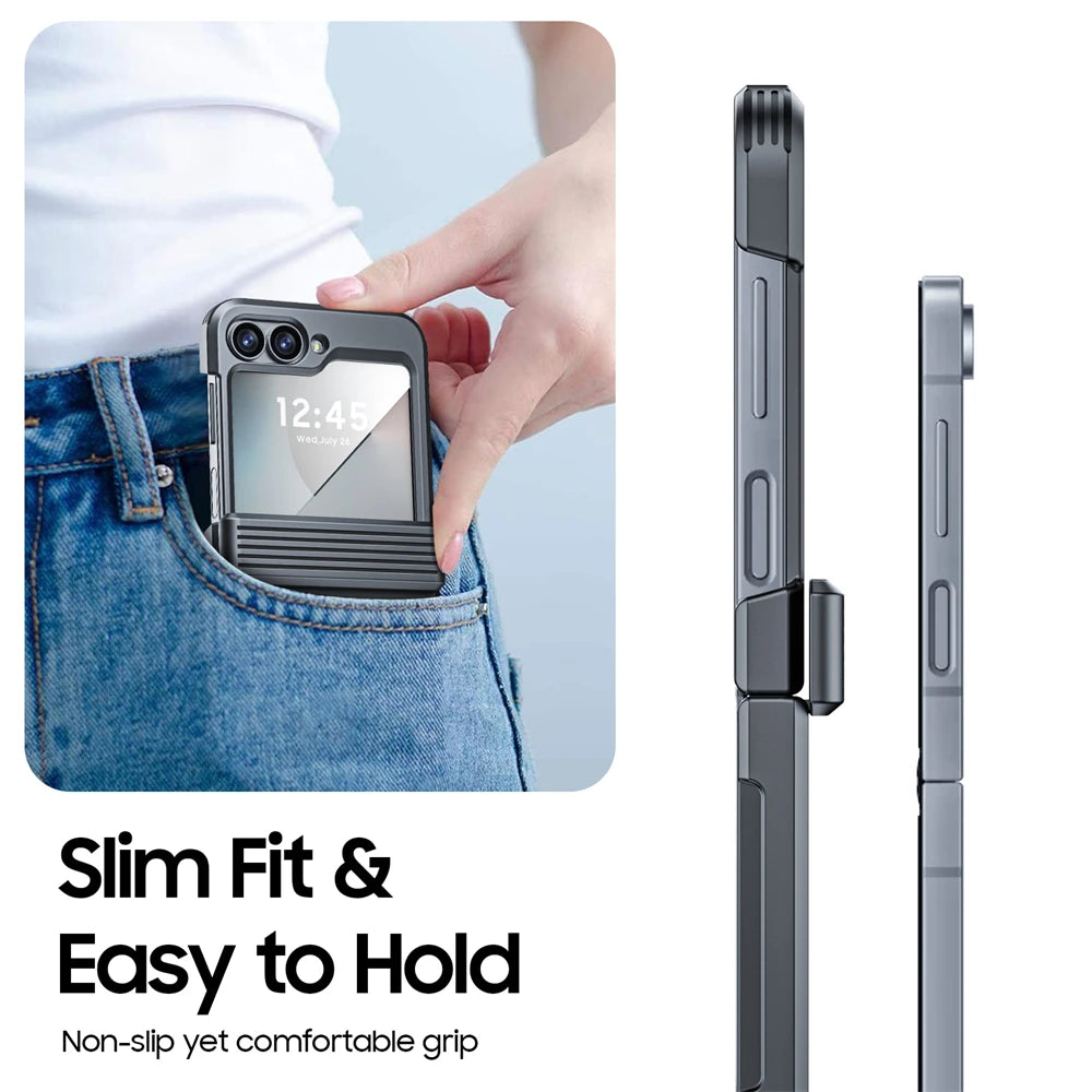 Armored Anti-Fall Case with Integrated Film for Galaxy Z Flip 6