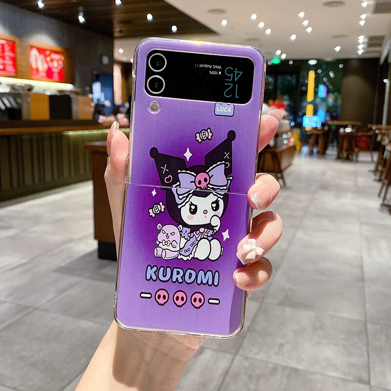 Cute Kuromi Phone Case For Samsung Galaxy Z Flip