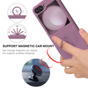 Liquid Silicone Holder Ring Case For Galaxy Z Flip Series