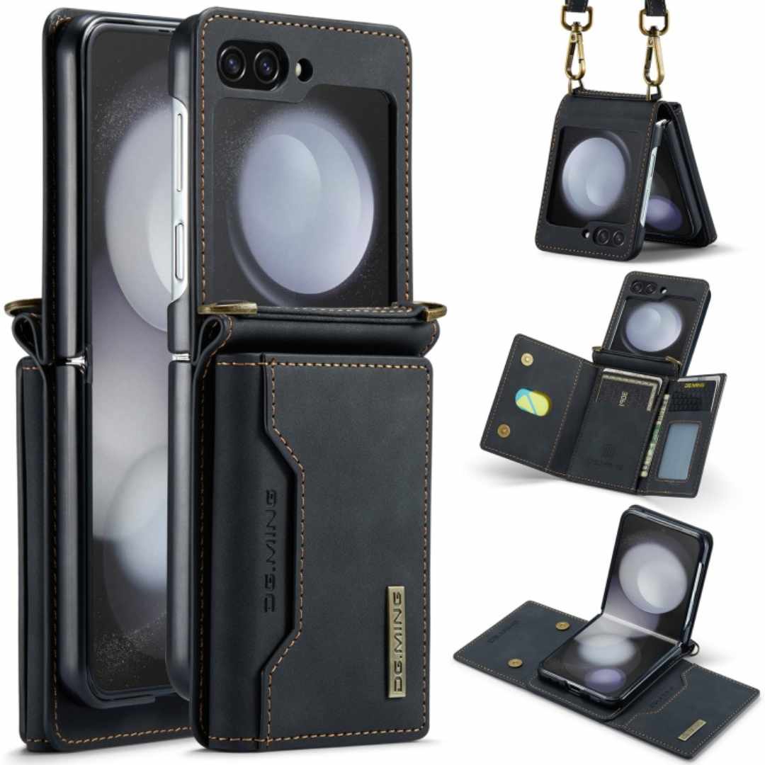 Wallet Leather Magnetic Detachable Case for Samsung Galaxy Z Flip 5