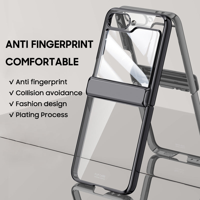 Transparent Electroplating Case For Galaxy Z Flip Series