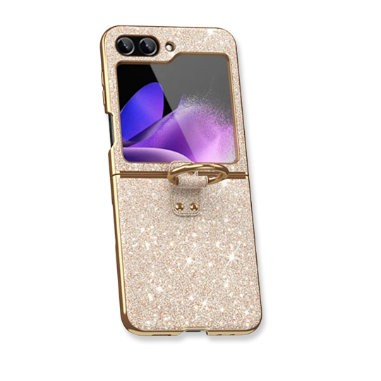 Luxury Glitter Ring Shell Case For Samsung Galaxy Z Flip 5