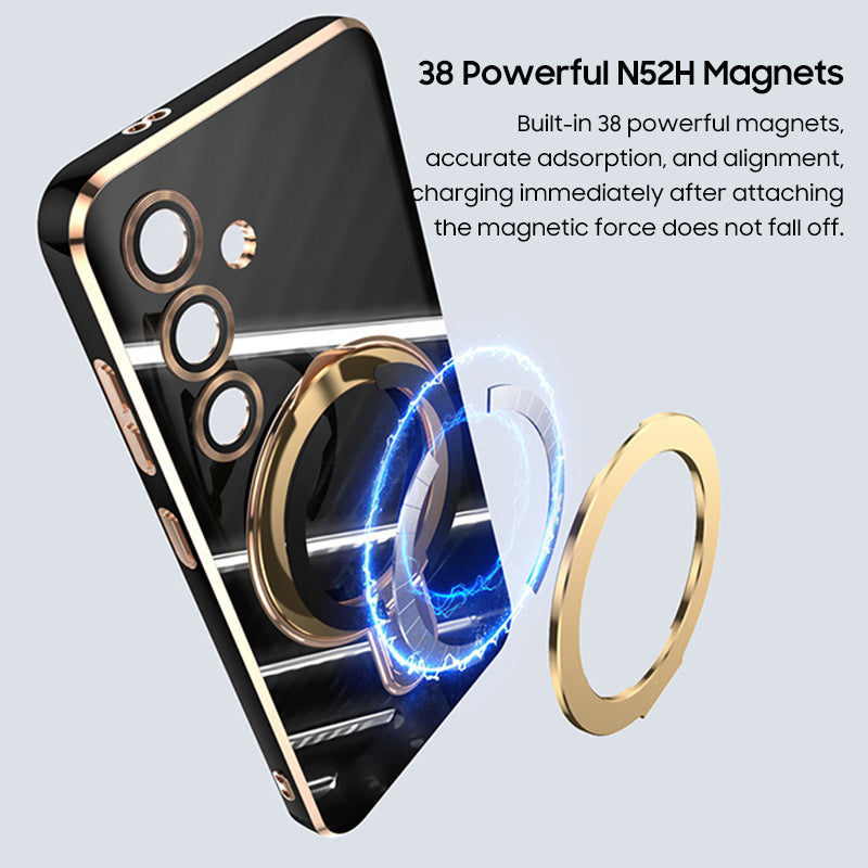 Samsung Magsafe Series | Electroplated Magnetic Ring Mobile Phone Case