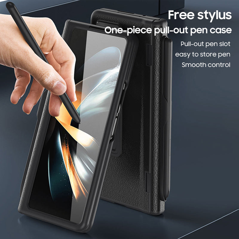 Folding Mobile Phone Leather Case For Galaxy Z Fold Series