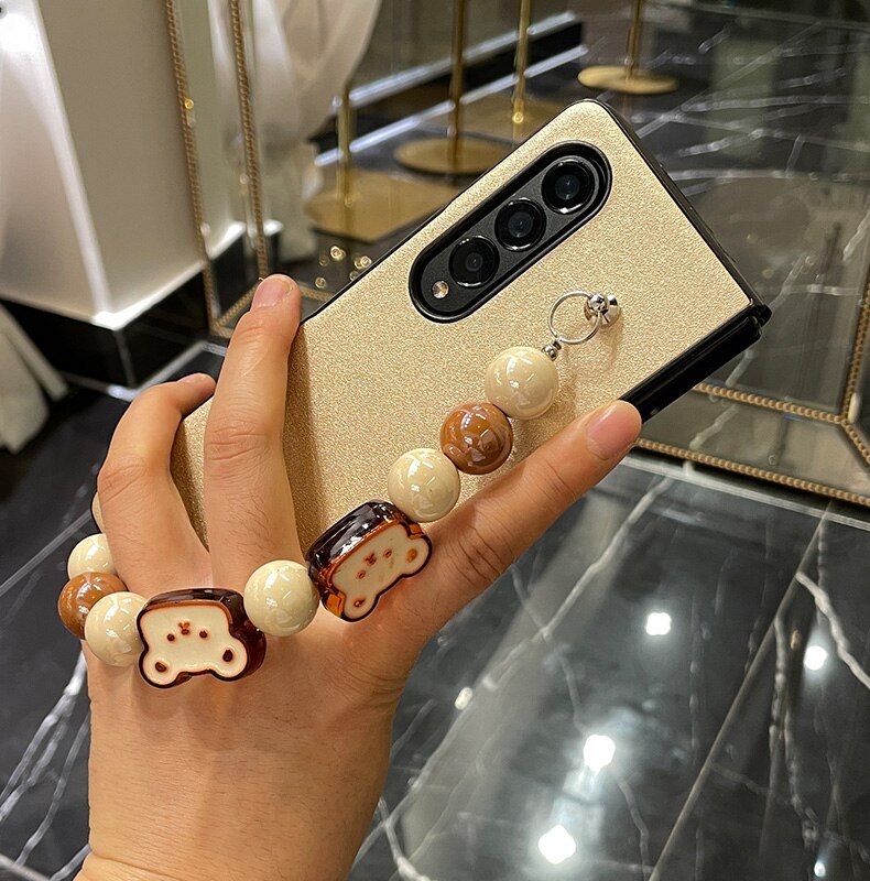 Cute Cartoon Bear Case For Samsung Galaxy Z Fold