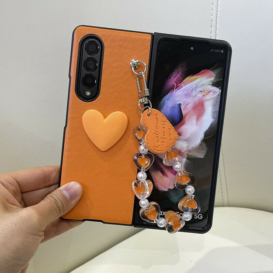 Cute Fashion Love Heart Phone Case For Samsung Galaxy Z Fold