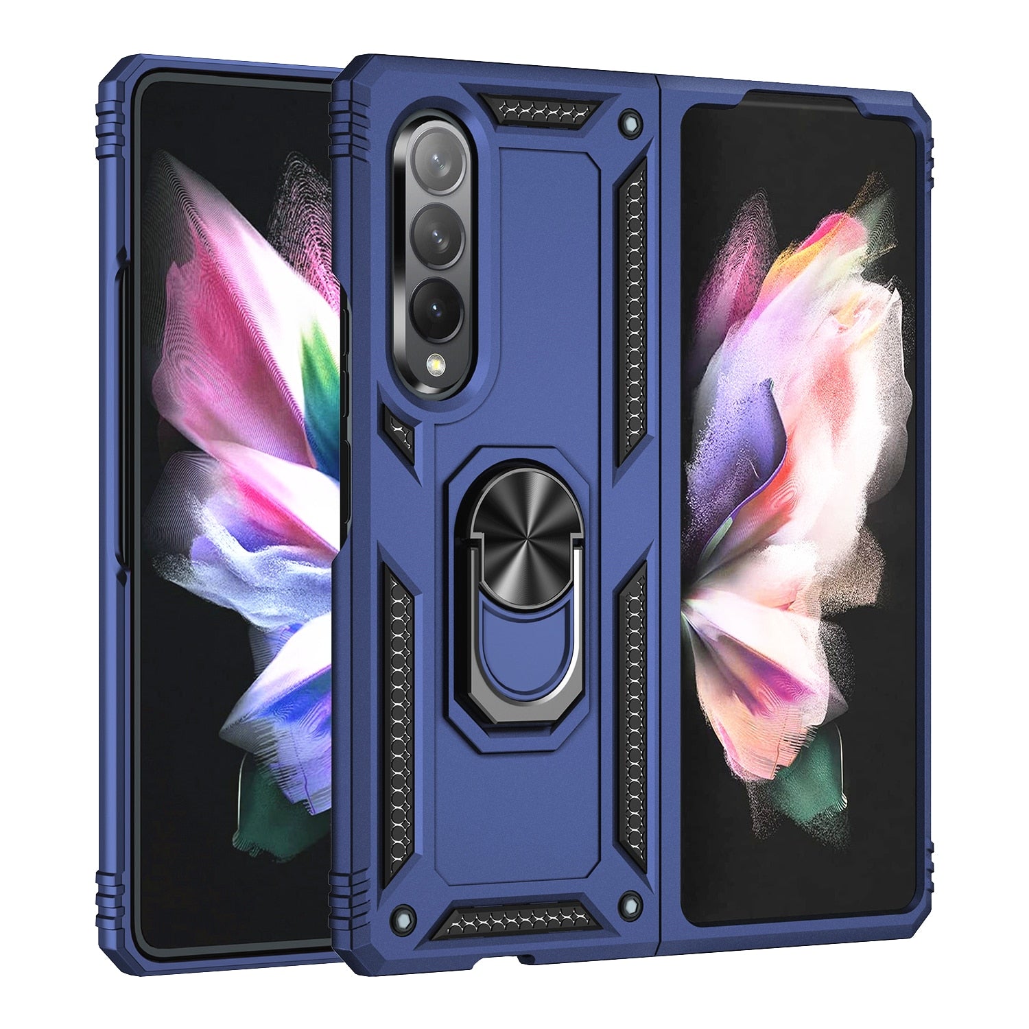 Dual Layer Kickstand Ring Holder Case for Samsung Galaxy Z Fold