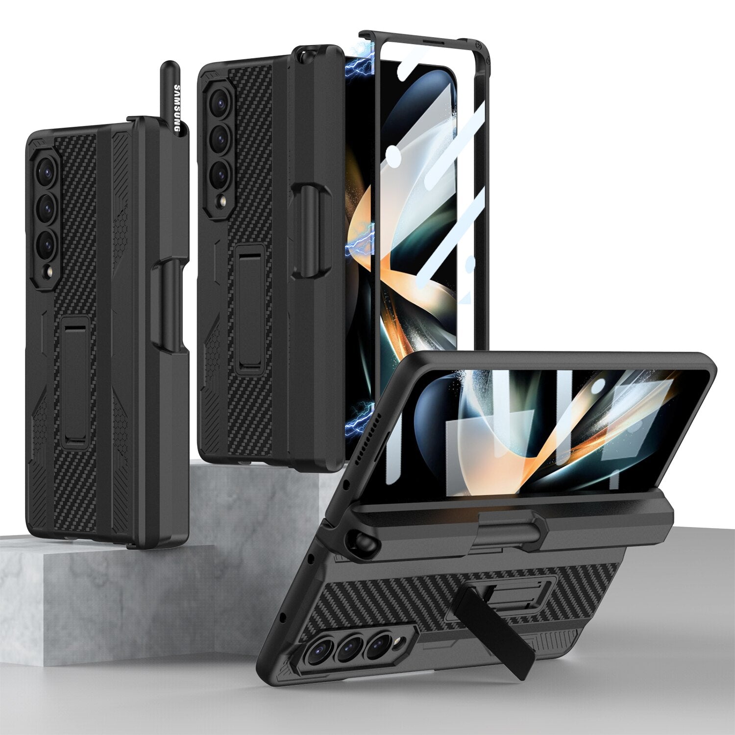 Magnetic Armor Case For Samsung Galaxy Z Fold