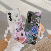 Cute Flower Bracelet Phone Case For Samsung Galaxy Z Fold