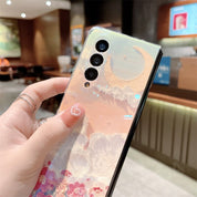 Cute Flower Blu-ray Phone Case For Samsung Galaxy Z Fold