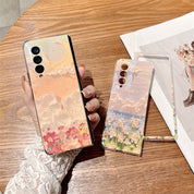 Cute Flower Blu-ray Phone Case For Samsung Galaxy Z Fold