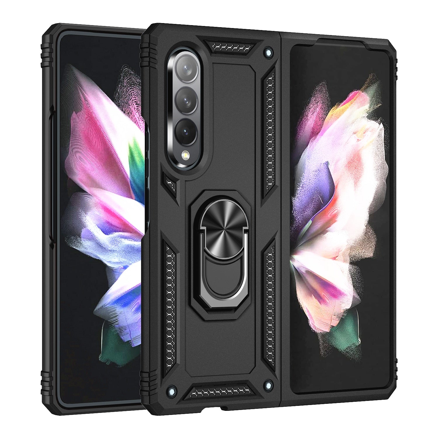 Dual Layer Kickstand Ring Holder Case for Samsung Galaxy Z Fold