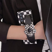 Cute Stuffed Plaid Flower Case For Samsung Galaxy Z Fold