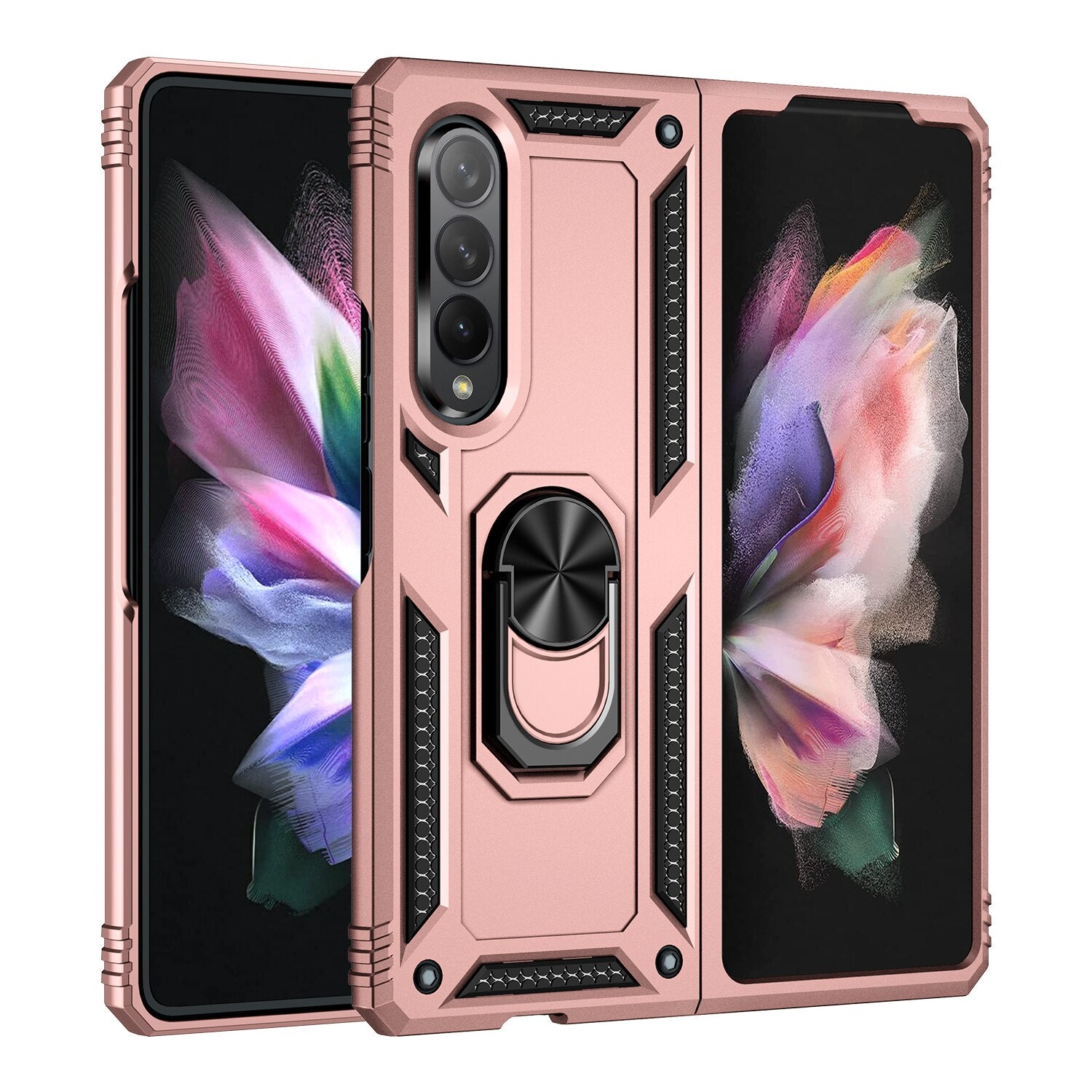 Dual Layer Kickstand Ring Holder Case for Samsung Galaxy Z Fold